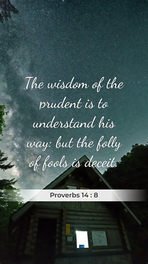 Proverbs 14:8 (KJV) | Bible Verse for Guidance and Direction