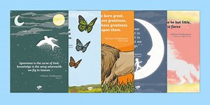 Shakespeare Classroom Quotes Display Posters