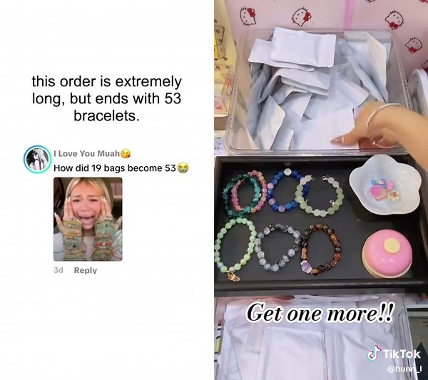 #duet with @Lucky Star_Kitty no human being has a use for this many bracelets, they’re 100% ending up in the bin