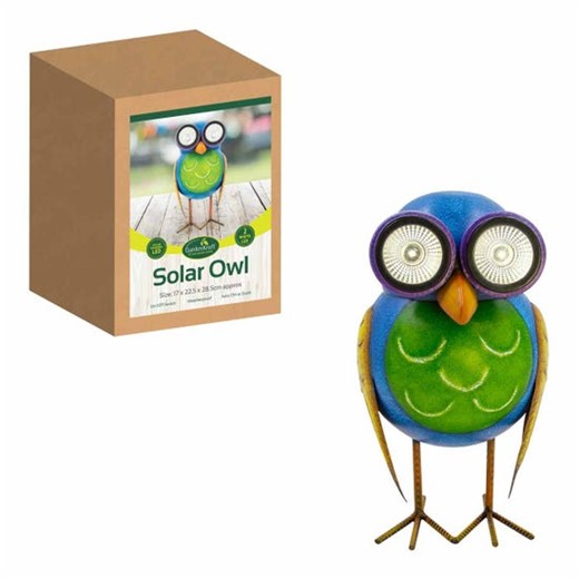 Gardenkraft Metal Owl Solar Light