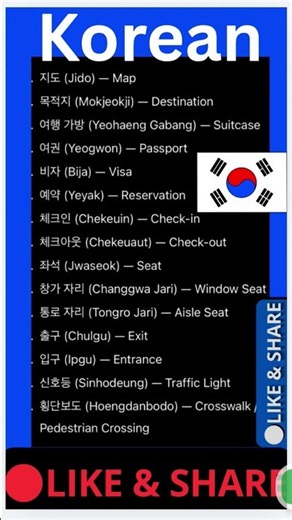 Korean Language Learning step by step for beginners, Learning Korean Language easily, Korean words