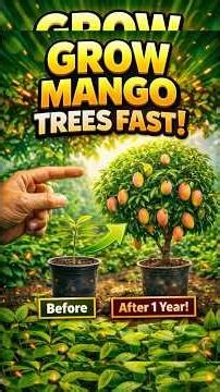 MAKE MANGO TREES FRUIT FASTER! 🥭🔥 (1-Year Secret Method) #garden #gardening