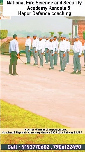 Firefighters Training Course and Airforce Phase 2 Best Academy In UP Hapur Defence UPSDM Free Scheme