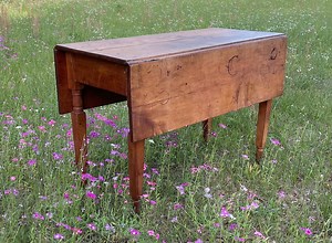 Antique Drop Leaf Table, Wood Furniture, Dining Table, Farmhouse Kitchen Table, Solid Wood - Etsy
