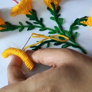 491K views · 10K reactions | Amazing Hand Embroidery Flower Model #needlework #embroidery #handmade #trending #viral | Embroidery Skills ideas | Facebook