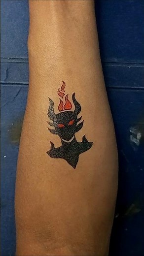Devil tattoo ⚡⚡ #shorts #tattoo
