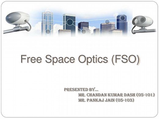 Free Space Optics (FSO) - SlideServe