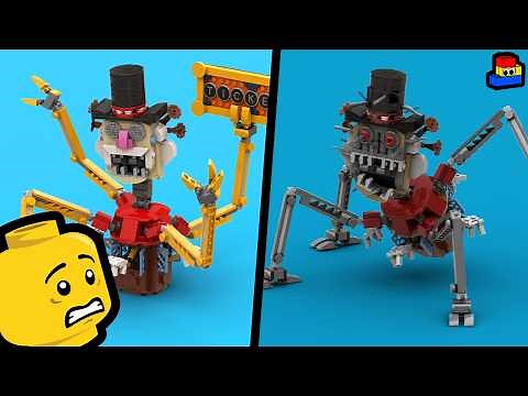 LEGO FNAF: Building Big Top Normal and BUSTED (Noob / Pro / Hacker) - Secrets of the Mimic