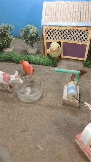 DIY Mini Tractor Water Pump Science Project | Step by Step #shorts#waterpump