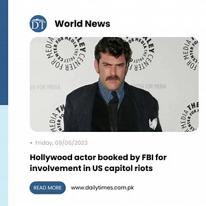 Hollywood actor Jay Johnston has been charged by the US Department of Justice with participating in the Jan. 6 riot at the US Capitol. #JayJohnston #actor #Hollywood #charged #participation #riot #US Read more: https://dailytimes.com.pk/1101740/hollywood-actor-booked-by-fbi-for-involvement-in-us-capitol-riots/ | Daily Times