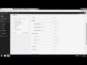 WordPress - How to create Menu and Sub menus Explained
