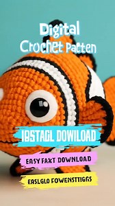 Crochet Clownfish Amigurumi Pattern: Beginner-friendly Plush Toy (PDF Download) - Etsy