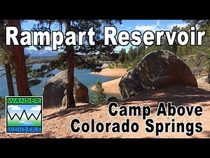 Rampart Reservoir, Colorado. Camp close to Colorado Springs. Play Among Aspens and Boulders!