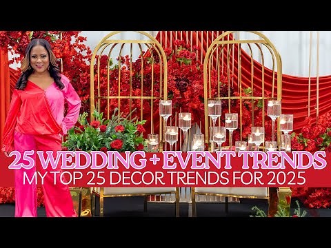 25 WEDDING and EVENT TRENDS in 2025| BACKDROPS + DIY WEDDING DECOR| LIVING LUXURIOUSLY FOR LESS