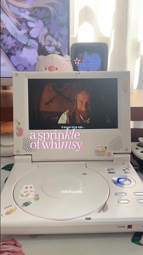 📀 my portable dvd player #physicalmedia #dvdplayer #portable #hobbit #lotr #asmr