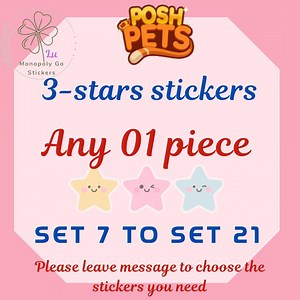 Mogo 3-star Sticker – Choose Any 1 (set 7 to 21) - Etsy