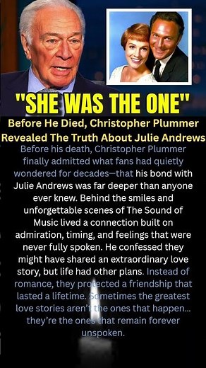 Before He Died, Christopher Plummer Revealed The Truth About Julie Andrews#shorts