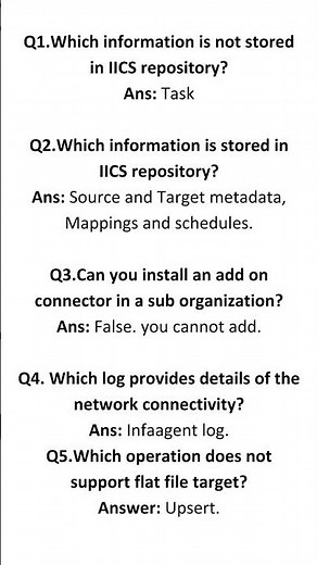 Informatica Interview Questions#informaticaiics #iics #etl #easy#interviewpreparation