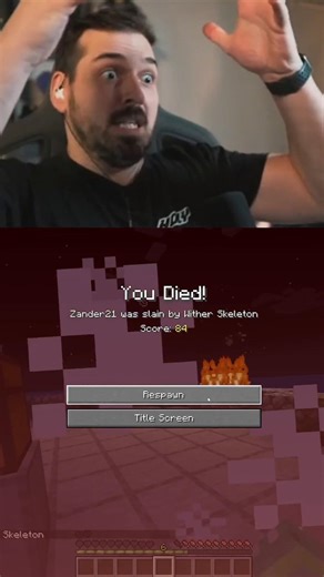 Intense survival instinct... 🤡 #minecraft #minecraftmods #minecraftshorts #modpack