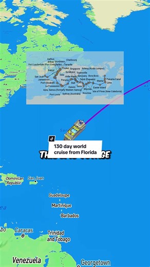 130 day world cruise from Florida 🌎🚢 #traveling #worldcruise #cruiselife