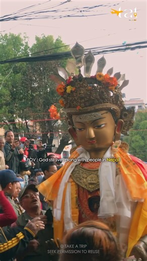 This is Nepal - Here, God still walks streets and live together with people. #nepal #shorts #travel