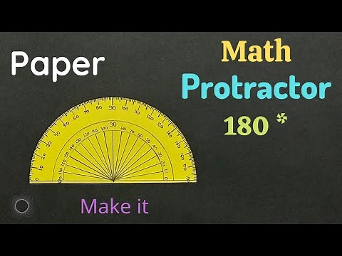 DIY Math protractor | paper craft | R black craft studio.