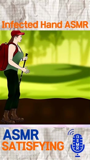 infected hair ASMR 😮 #asmr #asmranimation #satisfying #treatment #foryoupage