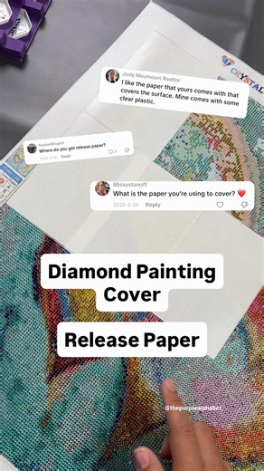 I ALWAYS use this on canvas diamond paintings #diamondpainting #diamondart #diy