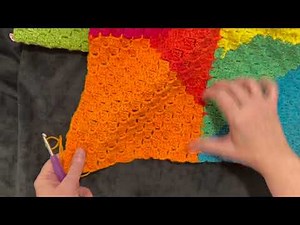Crocheting a C2C Blanket using Join-as-you-go Method Part 3: LEFT handed