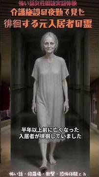 【実話】介護施設で見た怪奇現象・徘徊する元入居者#怖い話 #心霊体験 #恐怖体験