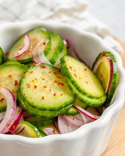 Quick-Pickled Cucumber Salad | Clean Food Crush