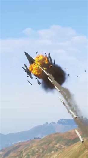 S-500 Advanced Defense System Targets F-15 Combat Jet With Long Range Criuser Missiles Gtav