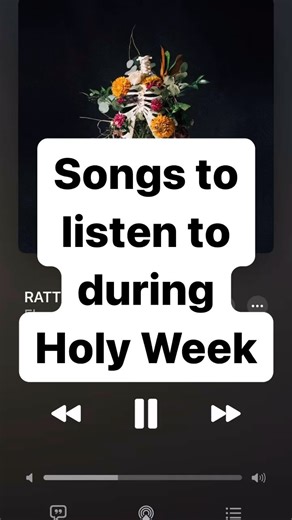 Songs to listen to during Holy Week (March 24-31)! Full list down below! ⬇️ If you haven’t signed up for our Holy Week Devotional, sign up TODAY at jhm.org/HolyWeek. Rattle! - Elevation Worship Hosanna - Hillsong United Because He Lives - Mass Anthem What a Beautiful Name/Agnus Dei - Travis Cottrell Nothing But the Blood - Hillsong United Thank You Jesus for the Blood - Charity Gayle Agnus Dei - Third Day How Great is Our God - Chris Tomlin My Testimony - Elevation Worship Ain’t No Grave - Bethe