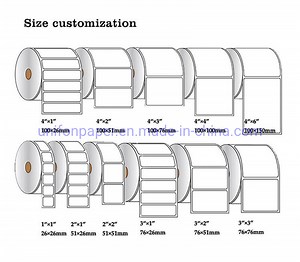 [Hot Item] Customized Direct Thermal Label Roll and Thermal Transfer Label Sticker for Zebra Printer