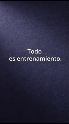 No solo entrenascuando te esfuerzas.Entrenas cuando reaccionas.Cuando evitas.Cuando postergas.