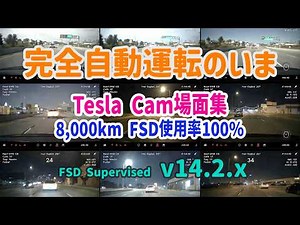 Fully Self-Driving Today - Tesla FSD Supervised v14.2.x - Tesla Dash Cam Footage Collection -