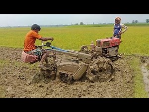 Ploughing Land with Power Tiller | Real Village Farming in Bangladesh | Modern Agriculture 2025