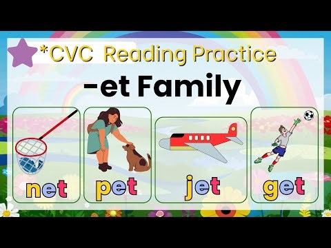 Learn to Read with the -et Family!CVC Words for Kids