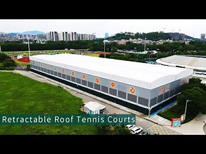 Retractable Roof Tennis Courts, All Weather Sports Courts Construction, One-stop Stadium, Liri Tent