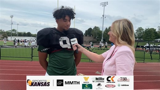 Free State, 6A 🏈 Emma Hale of Sports in Kansas stopped by Firebird practice to catch up with Head Coach Kevin Stewart and his squad ahead of the 2025 season. Senior Clemson commit Braden Wilmes (LT), junior Finn Moore (QB), and senior Draven Samuel (LB) shared their thoughts on their expectations for the year as Free State looks to make noise in 6A. | Sports in Kansas
