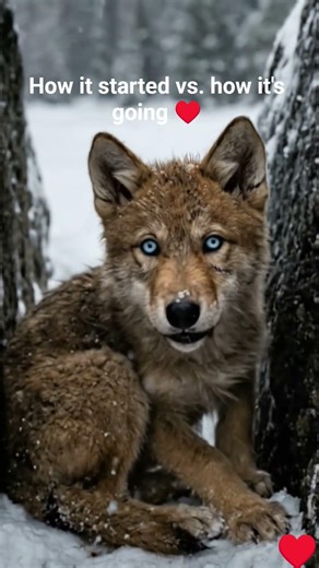 Majestic Blue-Eyed Wolf in the Autumn Forest 🐺🍂