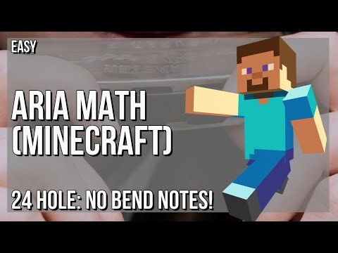 How to play Aria Math (Minecraft) by C418 on Tremolo Harmonica 24 Holes (Tutorial)