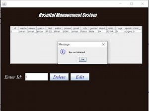 07. Hospital Management System Project in Java Swing | delete Doctor Details |eclipse MySQL Database