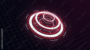 Specific HUD Animation Info Graphic Information Technology Background HD 2K 4K.mp4