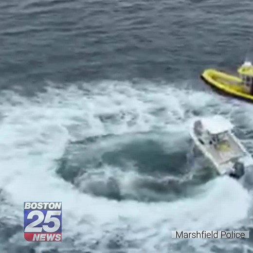 Two people were thrown from a boat off Marshfield, but the boat kept going. It went into what's known as the "Circle of Death." Read more here: boston25.com/3yK0LoE | Boston 25 News