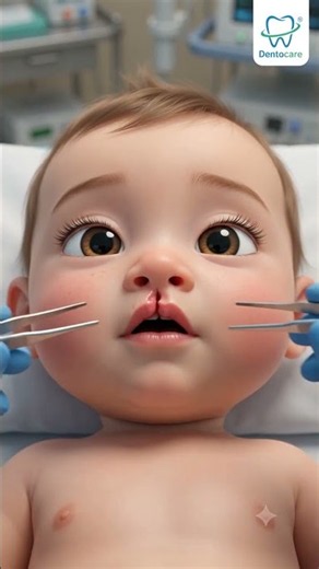 Cleft Lip Surgery Animation 👶✨ | 3D Repair Transformation #Shorts