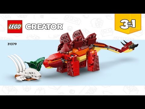 LEGO Instructions - Creator - 31379 - Fierce Dinosaur - 3 in 1 (Book 2)
