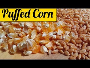 Popped Corn and Wheat - Hot Salt Frying