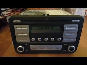 How to enter the radio unlock code in a Volkswagen?