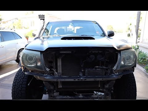 12-15 Tacoma Front End Swap: New Hood and Hood Scoop